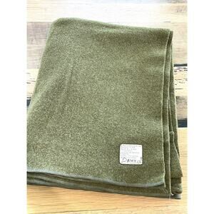 Genuine Vintage 1951 Original Military Issue 100% Wool Blanket